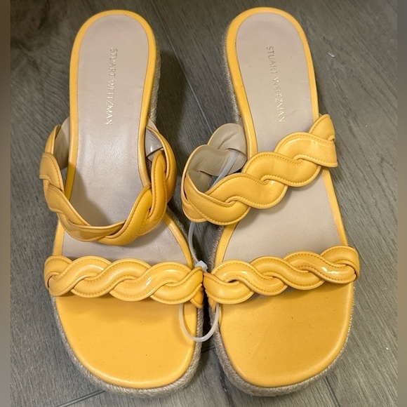 NEW! Stuart Weitzman Mango Twist Espadrille Wedge Sandal - Size 6 - Picture 3 of 10